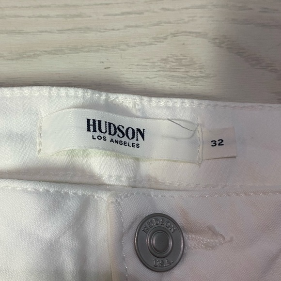 Hudson White Holly Flare Jeans - Picture 8 of 8